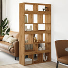 Kamerscherm 100x33x187,5 cm bewerkt hout eiken