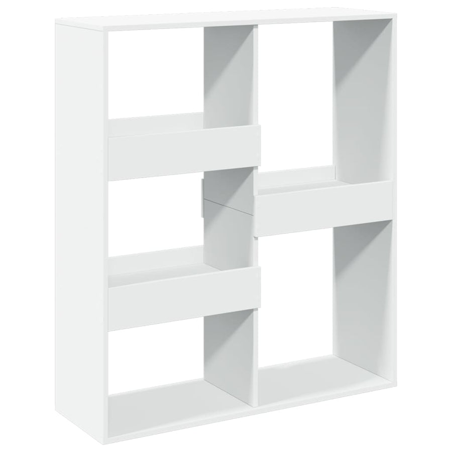 Kamerscherm 100x33x115 cm bewerkt hout wit