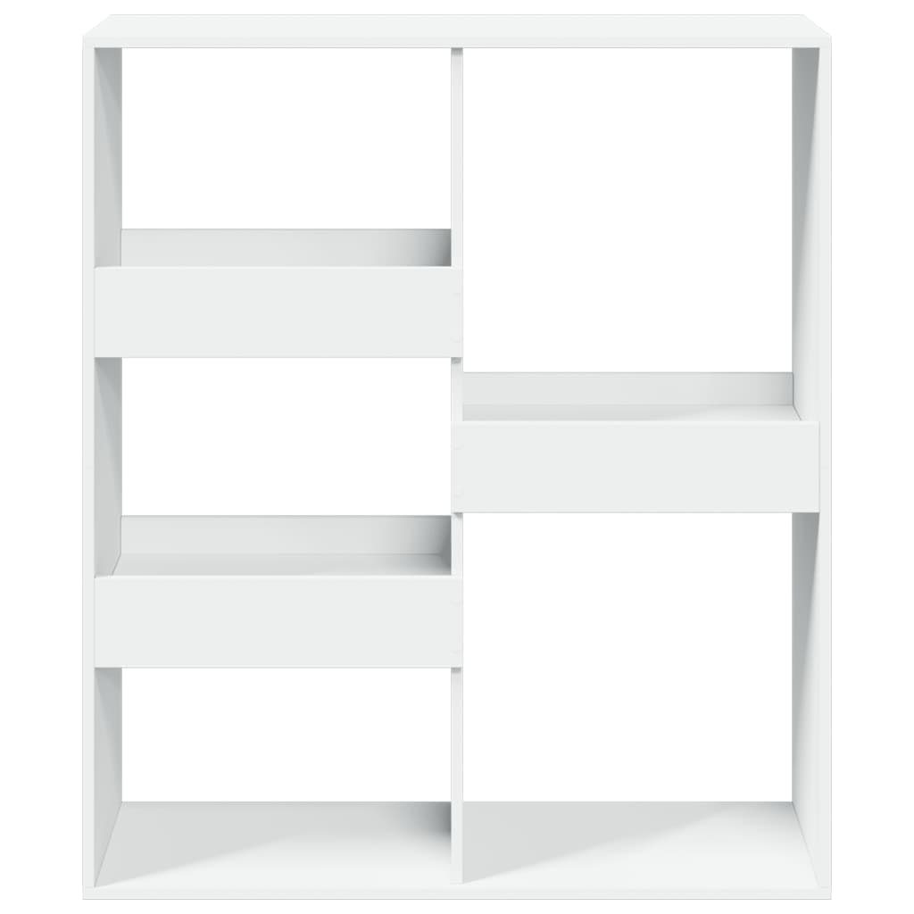 Kamerscherm 100x33x115 cm bewerkt hout wit