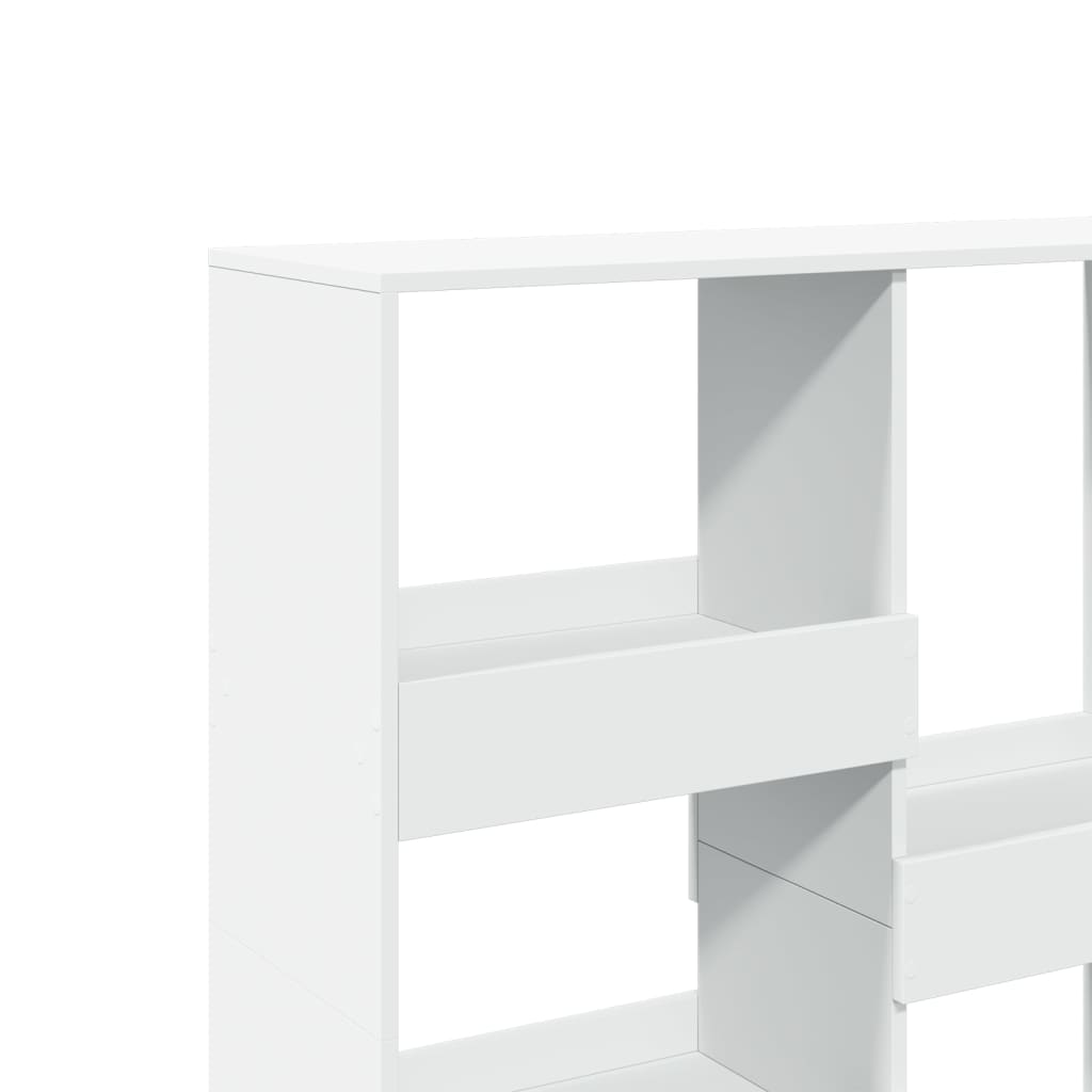 Kamerscherm 100x33x115 cm bewerkt hout wit