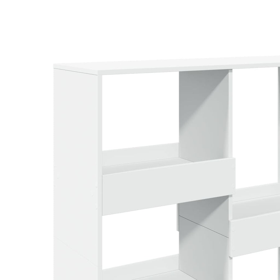Kamerscherm 100x33x115 cm bewerkt hout wit
