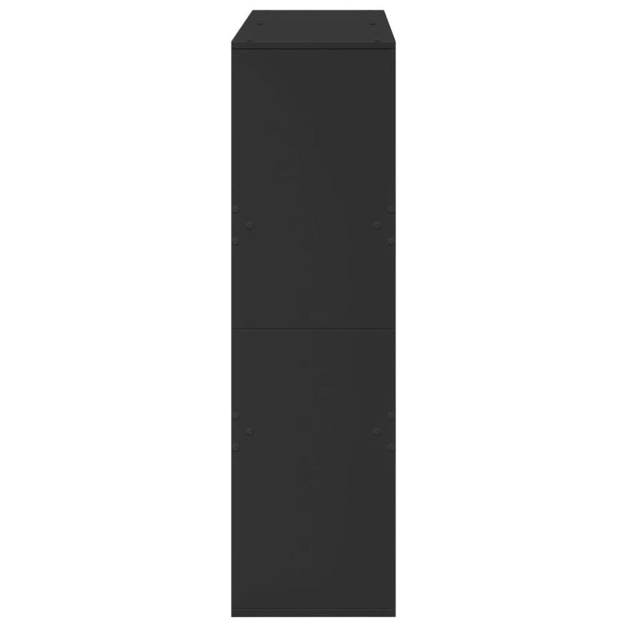 Kamerscherm 100x33x115 cm bewerkt hout zwart