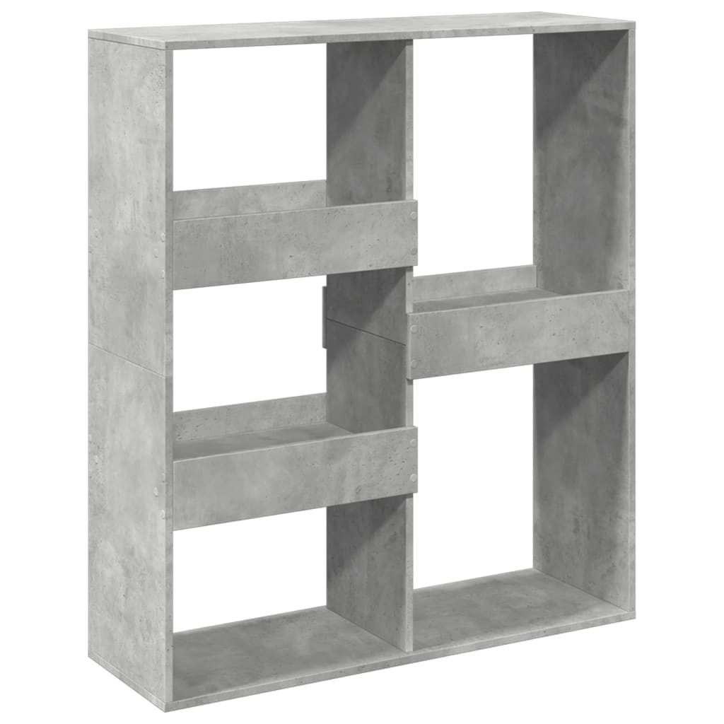 Kamerscherm 100x33x115 cm bewerkt hout betongrijs