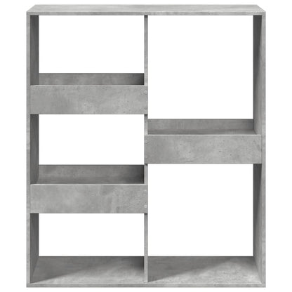Kamerscherm 100x33x115 cm bewerkt hout betongrijs
