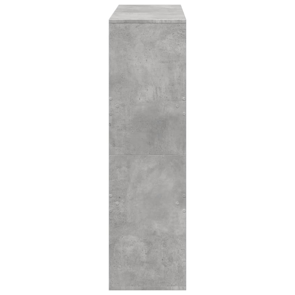 Kamerscherm 100x33x115 cm bewerkt hout betongrijs