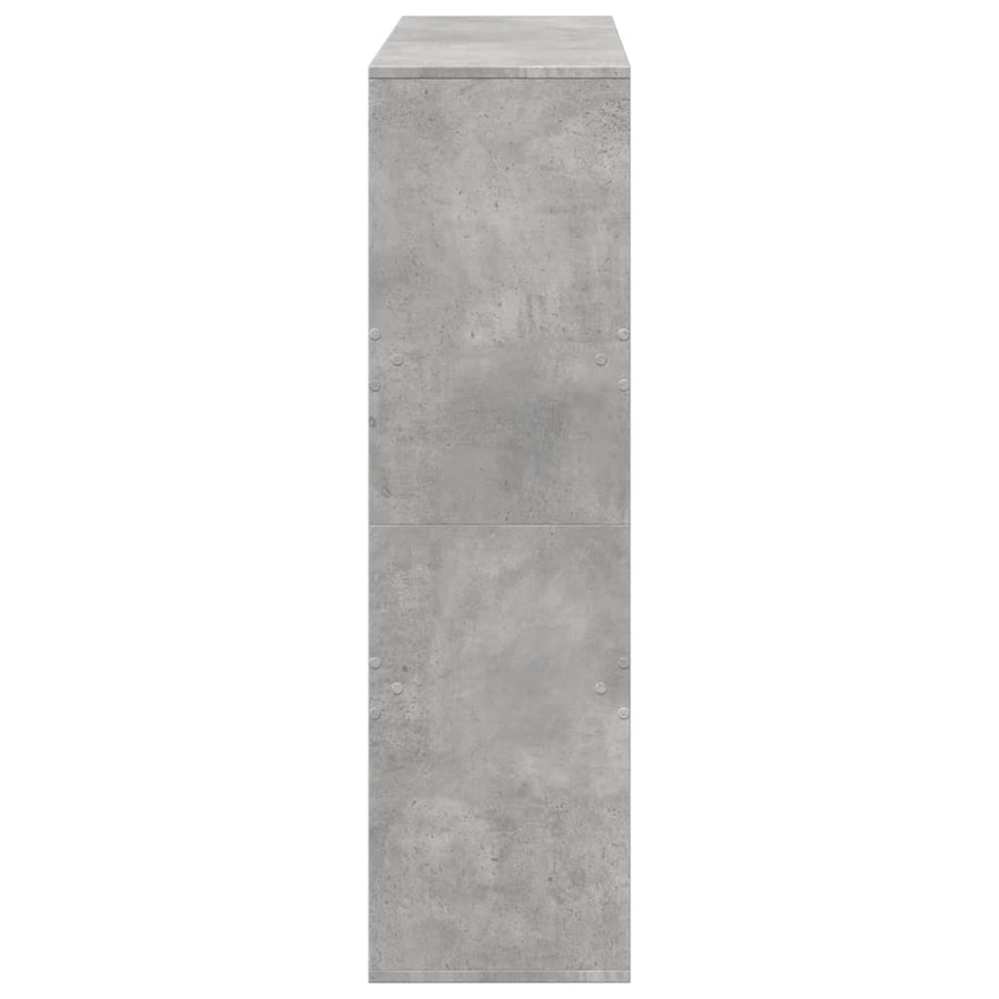 Kamerscherm 100x33x115 cm bewerkt hout betongrijs