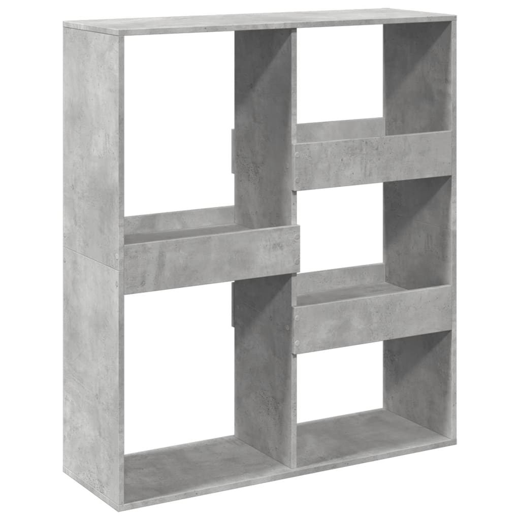 Kamerscherm 100x33x115 cm bewerkt hout betongrijs
