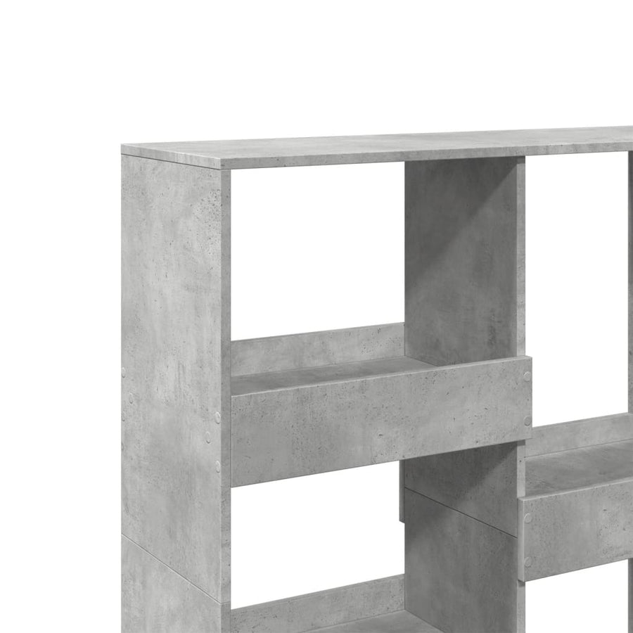 Kamerscherm 100x33x115 cm bewerkt hout betongrijs