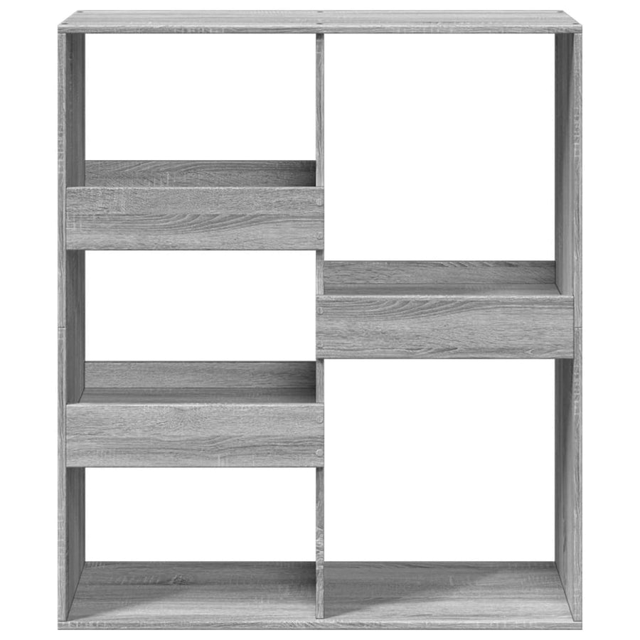kamerscherm 100x33x115 cm bewerkt hout grijs sonoma eikenkleur