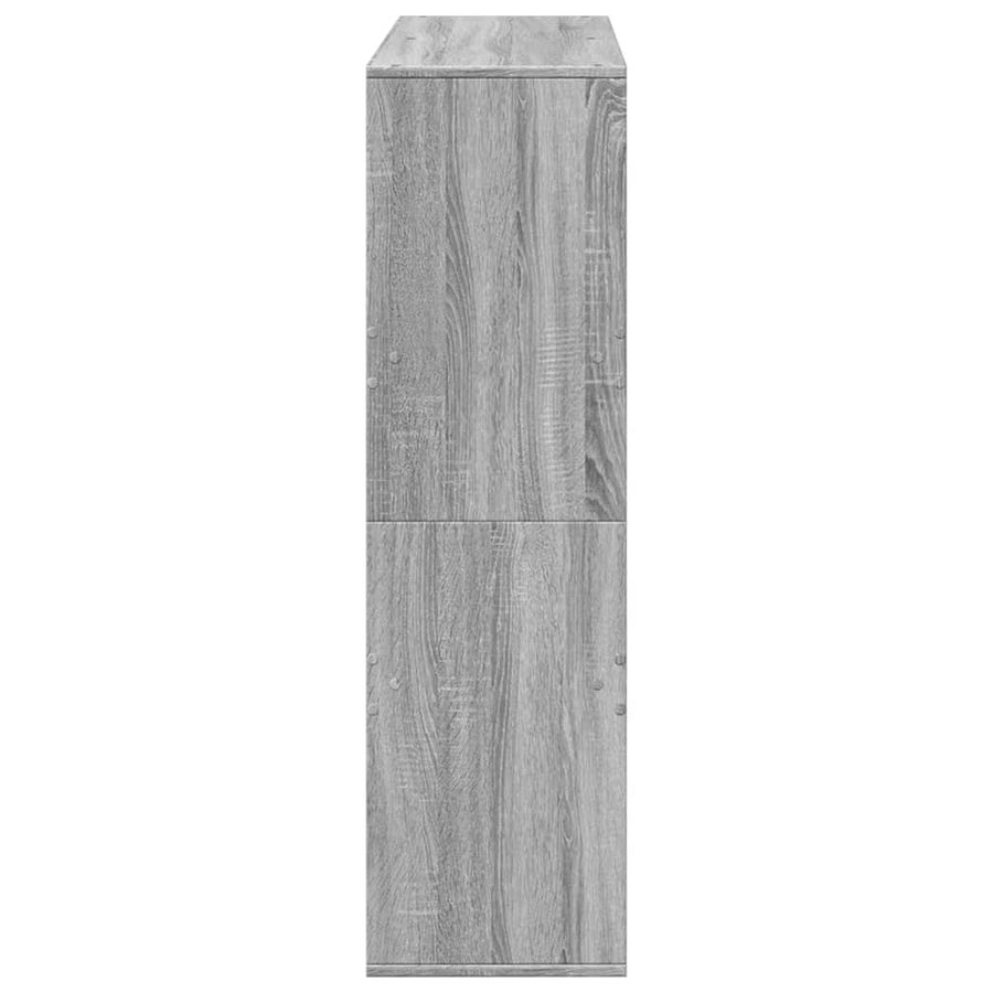 kamerscherm 100x33x115 cm bewerkt hout grijs sonoma eikenkleur