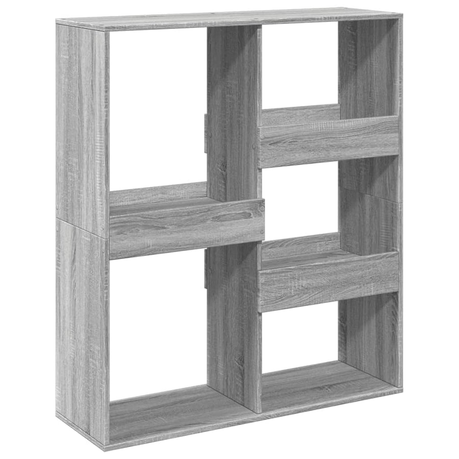 kamerscherm 100x33x115 cm bewerkt hout grijs sonoma eikenkleur