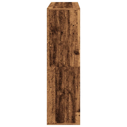 Kamerscherm 100x33x115 cm bewerkt hout oud houtkleurig