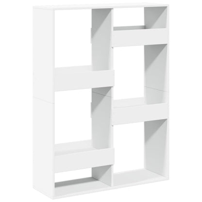 Kamerscherm 100x33x135 cm bewerkt hout wit