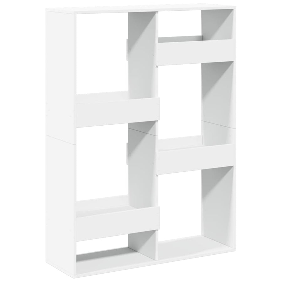 Kamerscherm 100x33x135 cm bewerkt hout wit
