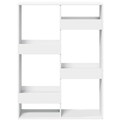 Kamerscherm 100x33x135 cm bewerkt hout wit
