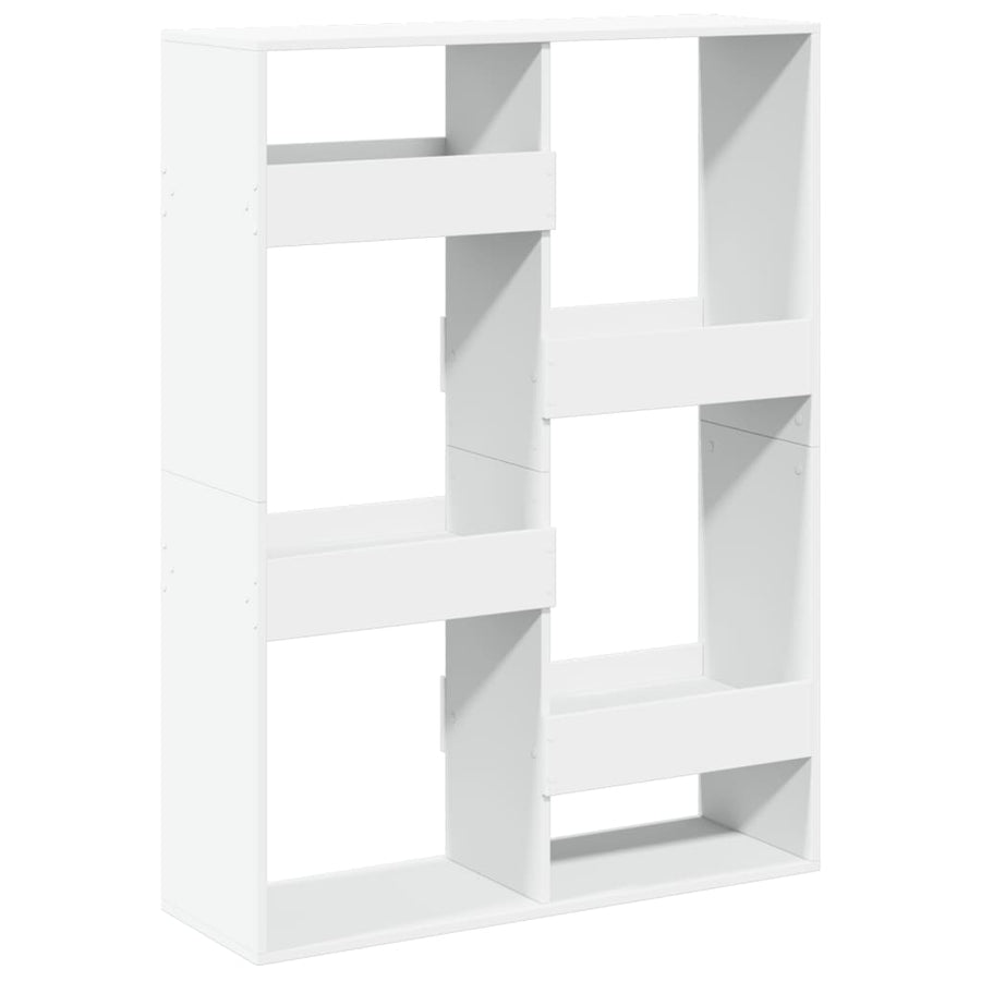 Kamerscherm 100x33x135 cm bewerkt hout wit