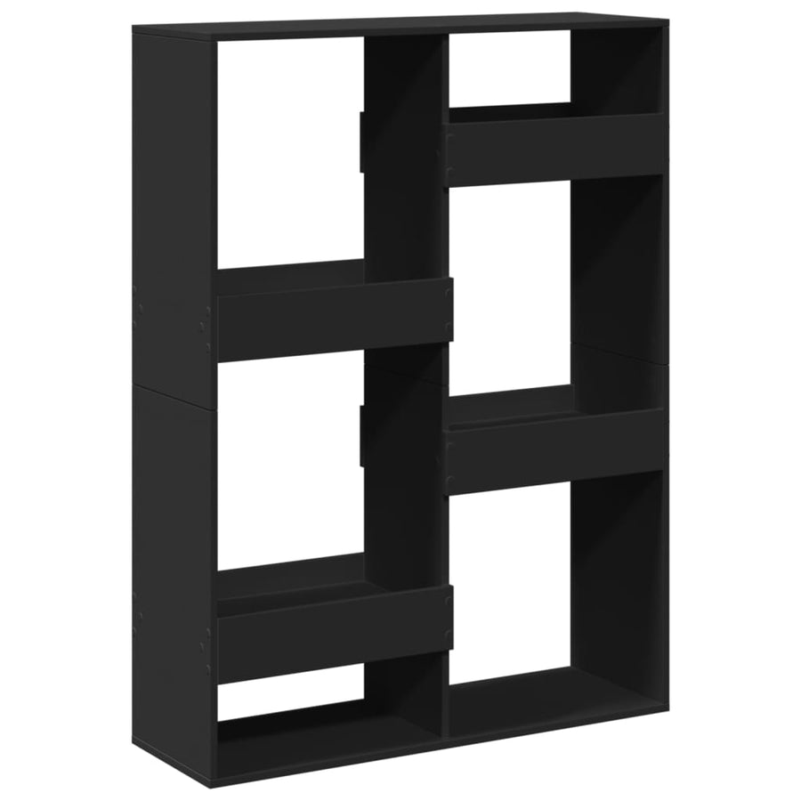 Kamerscherm 100x33x135 cm bewerkt hout zwart