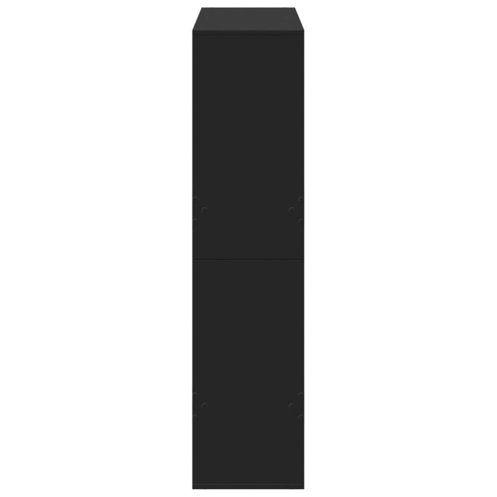 Kamerscherm 100x33x135 cm bewerkt hout zwart