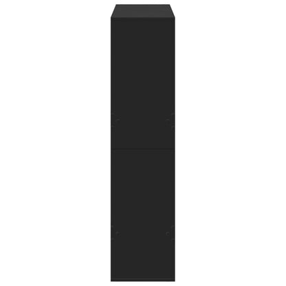 Kamerscherm 100x33x135 cm bewerkt hout zwart