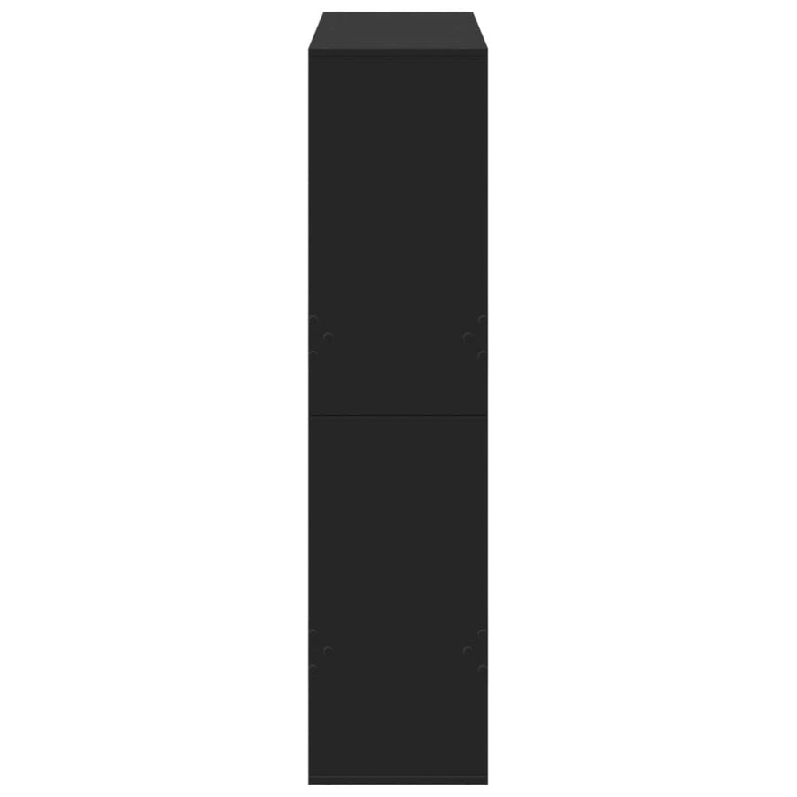 Kamerscherm 100x33x135 cm bewerkt hout zwart