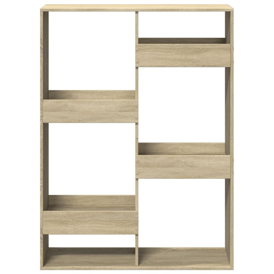 Kamerscherm 100x33x135 cm bewerkt hout sonoma eikenkleurig