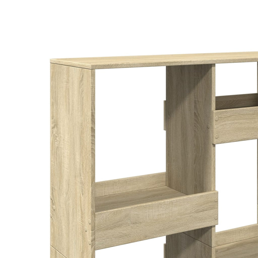 Kamerscherm 100x33x135 cm bewerkt hout sonoma eikenkleurig