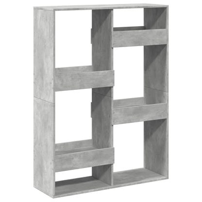 Kamerscherm 100x33x135 cm bewerkt hout betongrijs