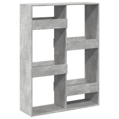 Kamerscherm 100x33x135 cm bewerkt hout betongrijs