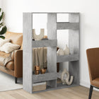 Room divider 100x33x135 cm carved wood concrete grey