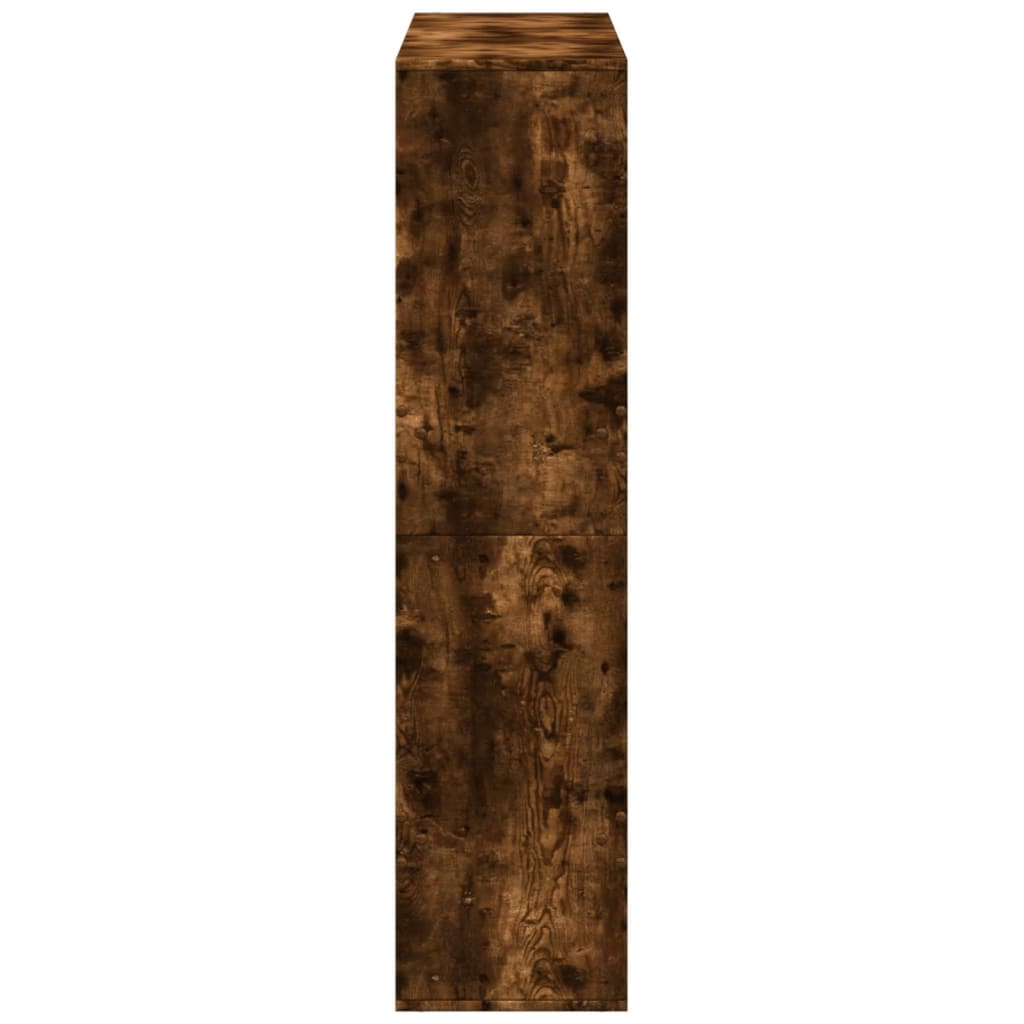Kamerscherm 100x33x135 cm bewerkt hout gerookt eikenkleurig