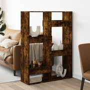 Kamerscherm 100x33x135 cm bewerkt hout gerookt eiken