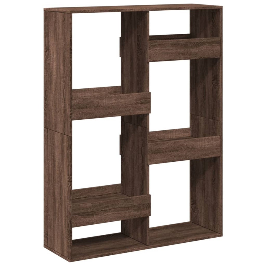 Kamerscherm 100x33x135 cm bewerkt hout bruin eikenkleurig