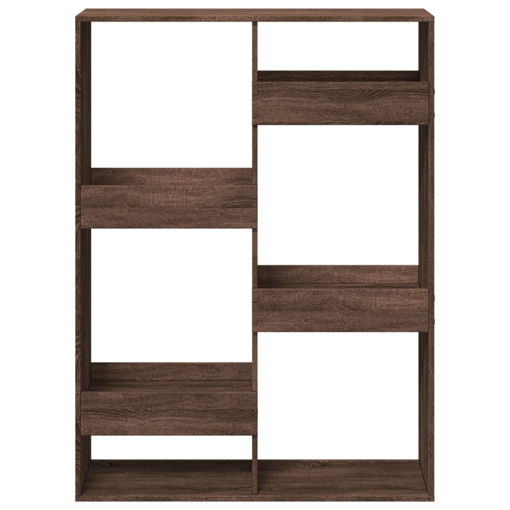 Kamerscherm 100x33x135 cm bewerkt hout bruin eikenkleurig