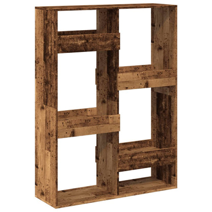 Kamerscherm 100x33x135 cm bewerkt hout oud houtkleurig