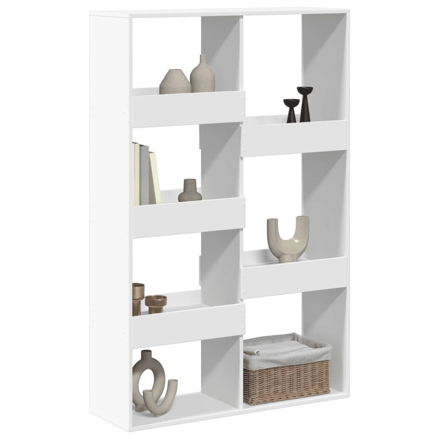 Kamerscherm 100x33x155,5 cm bewerkt hout wit