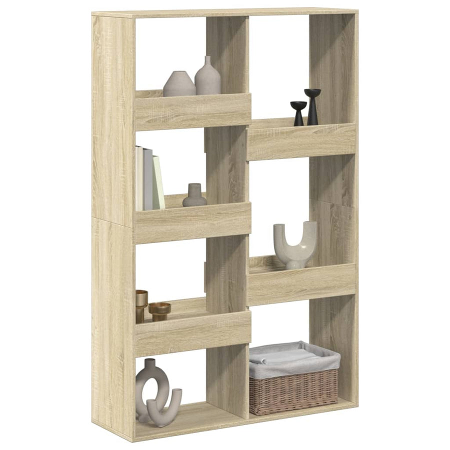 kamerscherm 100x33x155,5 cm bewerkt hout sonoma eikenkleurig