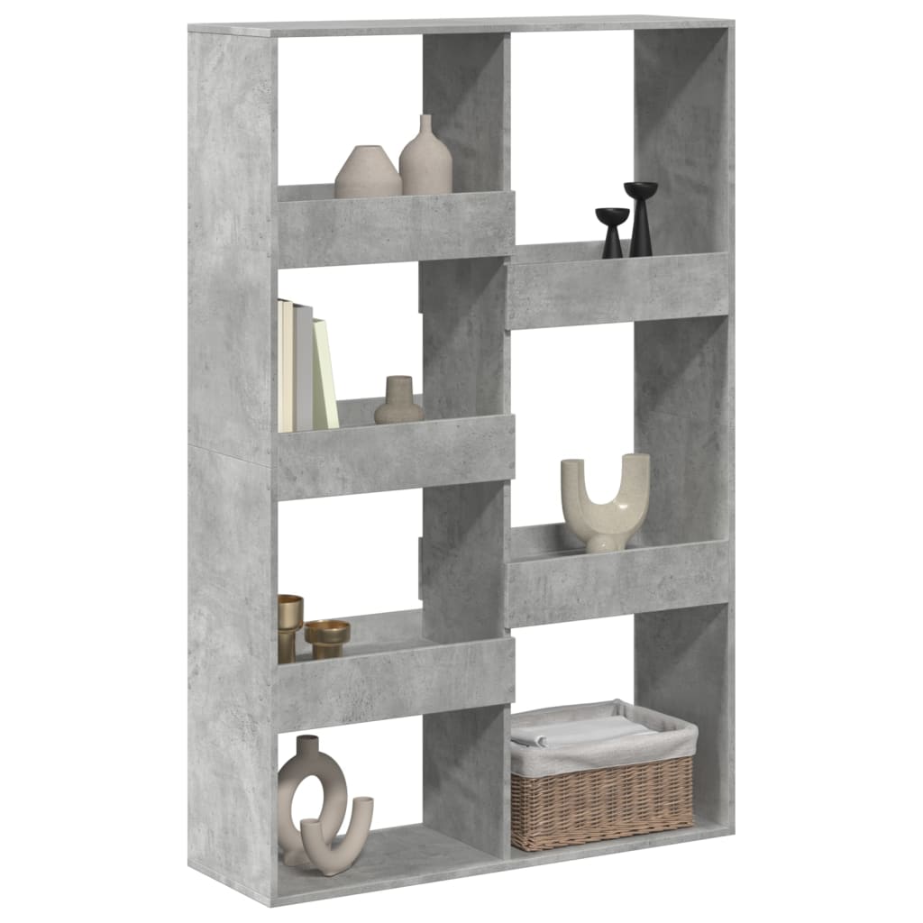 kamerscherm 100x33x155,5 cm bewerkt hout betongrijs
