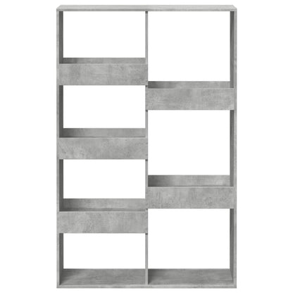 kamerscherm 100x33x155,5 cm bewerkt hout betongrijs