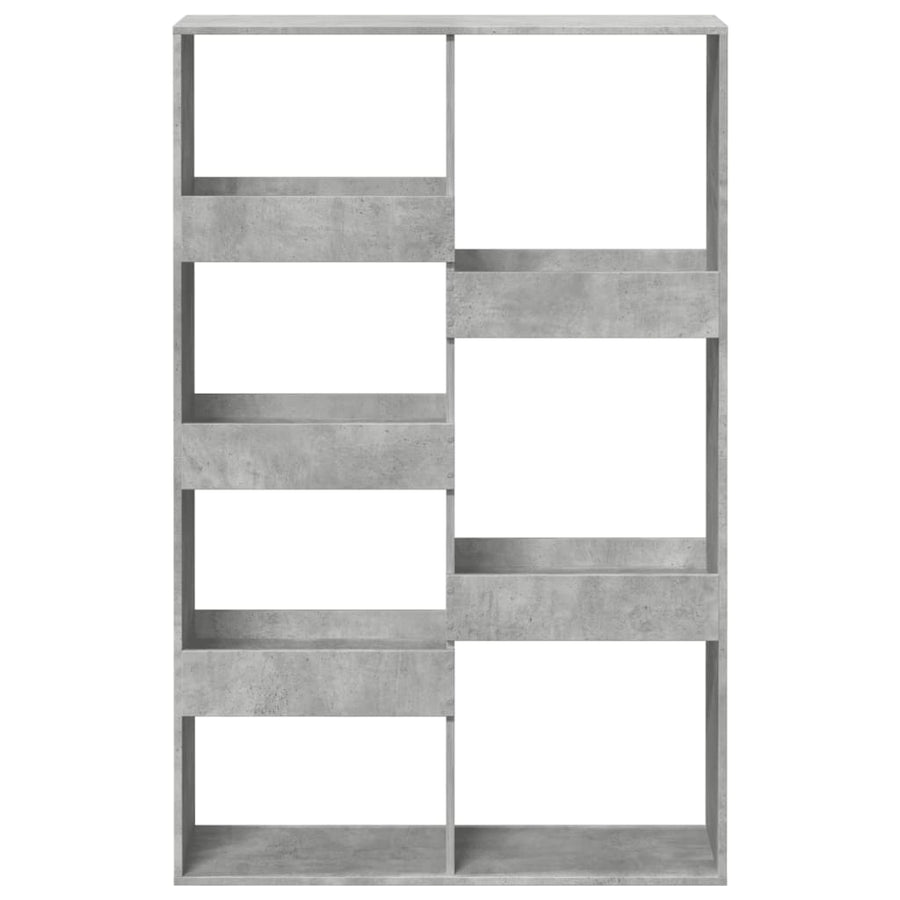 kamerscherm 100x33x155,5 cm bewerkt hout betongrijs