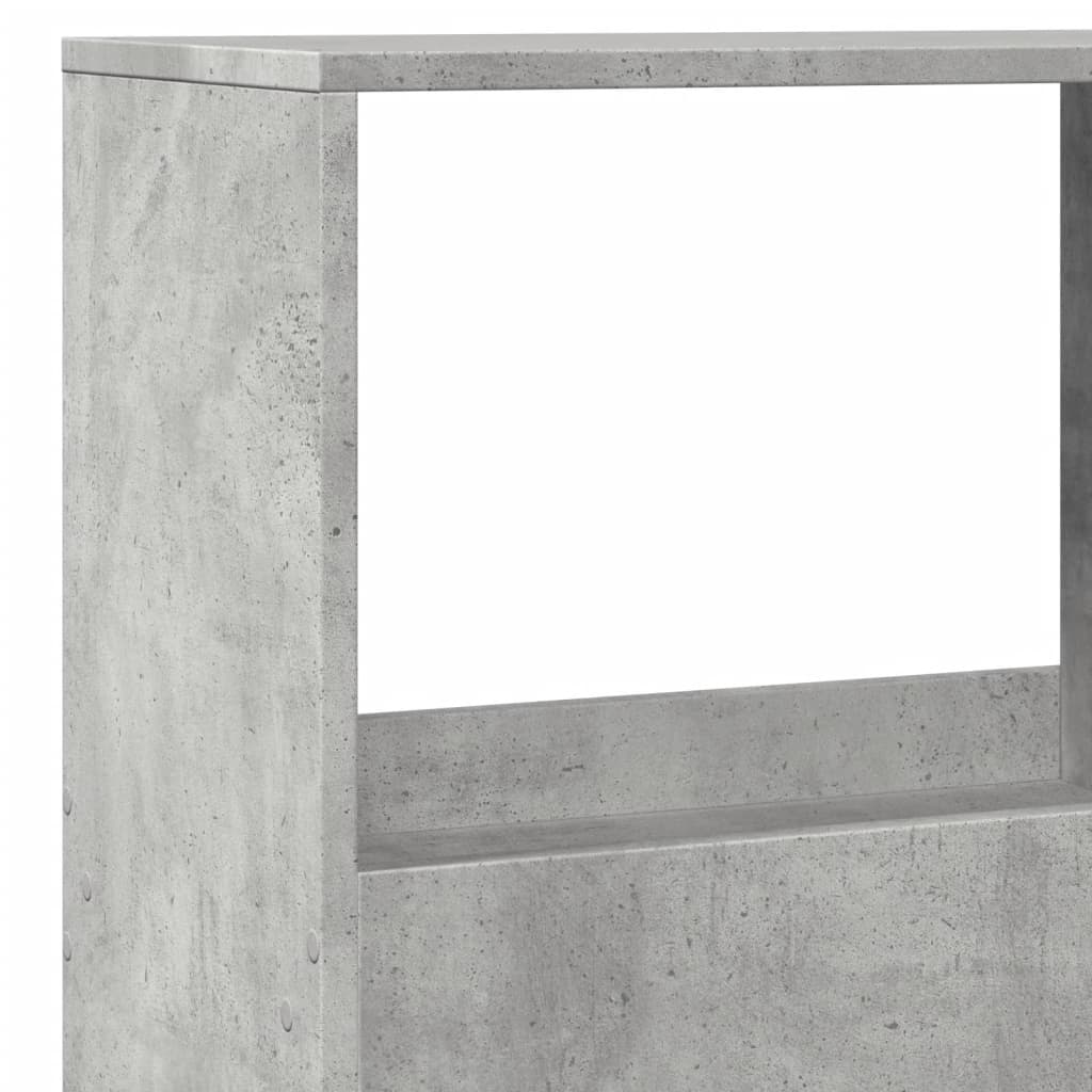 kamerscherm 100x33x155,5 cm bewerkt hout betongrijs