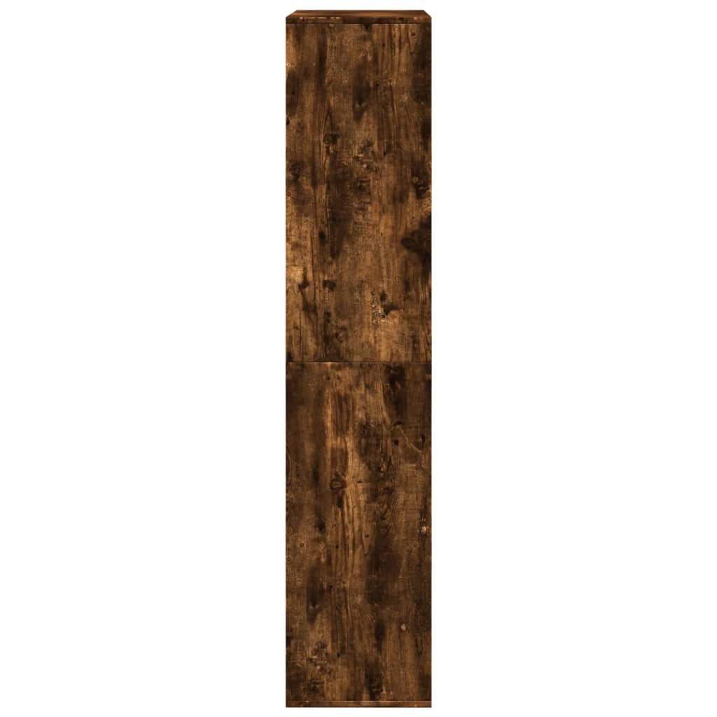 kamerscherm 100x33x155,5 cm bewerkt hout gerookt eikenkleurig