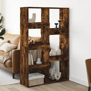 Kamerscherm 100x33x155,5 cm bewerkt hout gerookt eiken