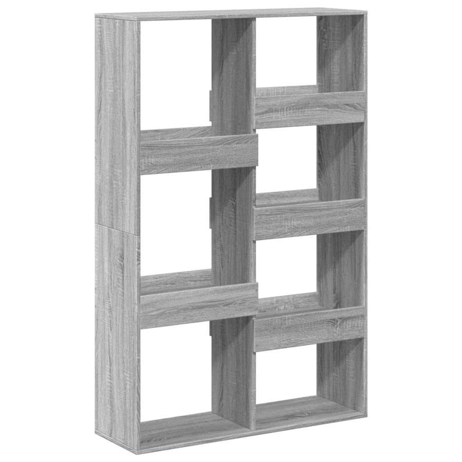 kamerscherm 100x33x155,5 cm bewerkt hout grijs sonoma eiken