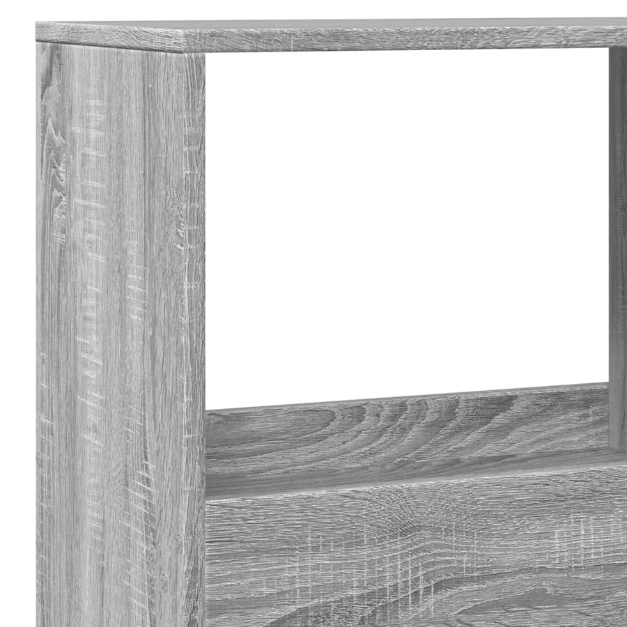 kamerscherm 100x33x155,5 cm bewerkt hout grijs sonoma eiken