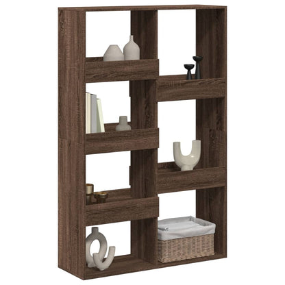 Kamerscherm 100x33x155,5 cm bewerkt hout bruin eikenkleurig