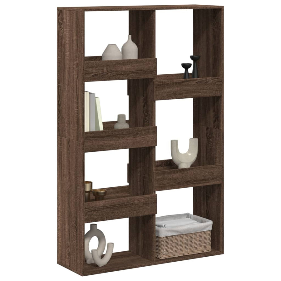 Kamerscherm 100x33x155,5 cm bewerkt hout bruin eikenkleurig
