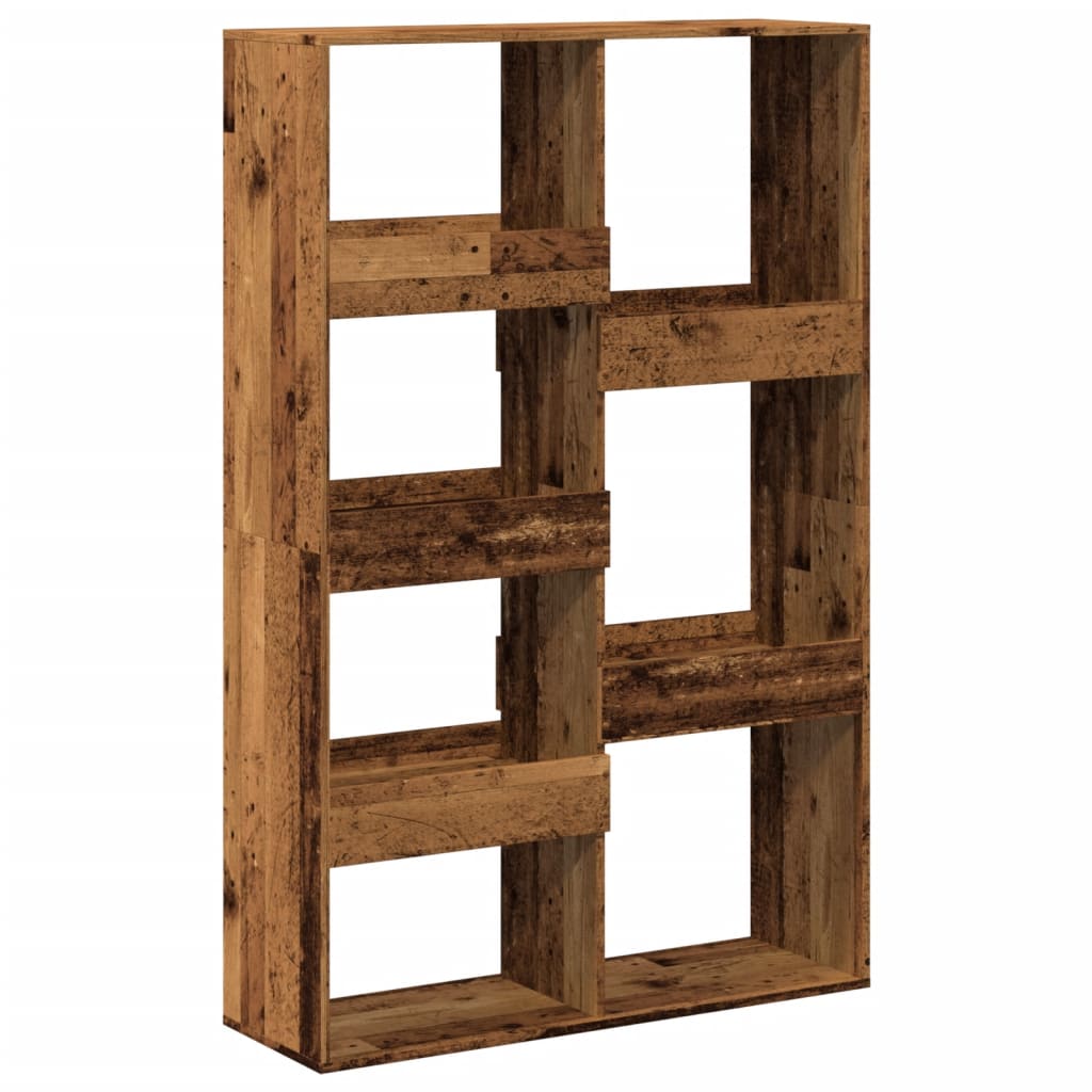 Kamerscherm 100x33x155,5 cm bewerkt hout oud houtkleurig
