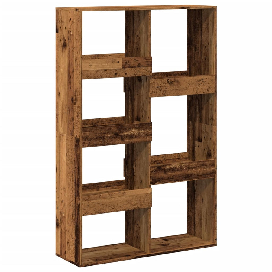 Kamerscherm 100x33x155,5 cm bewerkt hout oud houtkleurig