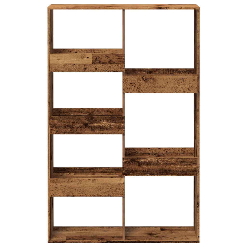 Kamerscherm 100x33x155,5 cm bewerkt hout oud houtkleurig