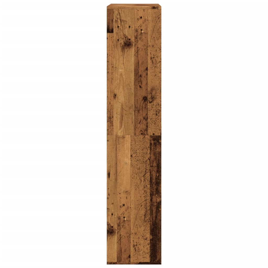 Kamerscherm 100x33x155,5 cm bewerkt hout oud houtkleurig